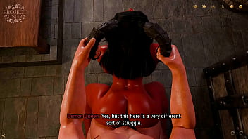 Me cojo a una mujer demonio con grandes tetas y un gran culo