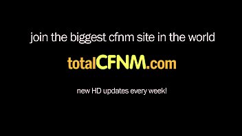 Milf and teen blowing one blonde slut