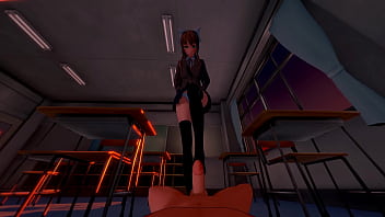 Monika gets fucked hard in the classroom ddlc hentai