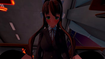 Monika gets fucked hard in the classroom ddlc hentai