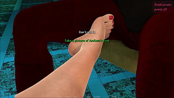 Fetish locator #11 girl puts her feet with red nail polish on my hard cock