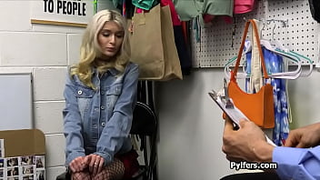 Blonde pilfer at the mall sucks thick cock