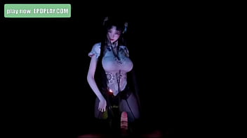 Asian slut shaking her big naturals