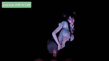 Asian slut shaking her big naturals