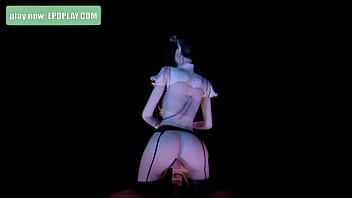 Asian slut shaking her big naturals