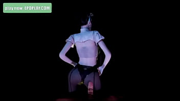 Asian slut shaking her big naturals