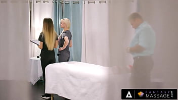 Gorgeous blonde gets hot facial after wild sex