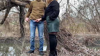 Mother in law holds my dick while i pee outdoors Mother in law holds my dick while i pee outdoors