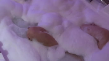 At the motel i put on a bikini to go to the jacuzzi stepbrother masturbates while watching me