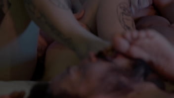 You can taste my pussy but you need to start on my feet ok