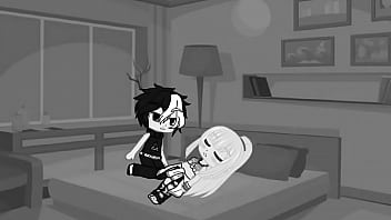 Rapariga tesuda transa com 3 raparigos