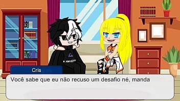 Rapariga tesuda transa com 3 raparigos