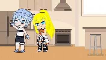 Rapariga tesuda transa com 3 raparigos