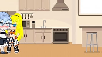 Rapariga tesuda transa com 3 raparigos