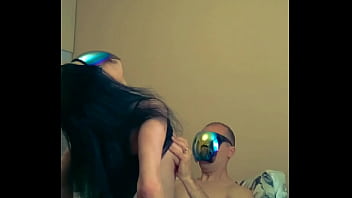 Couple filming amateur elegant porno