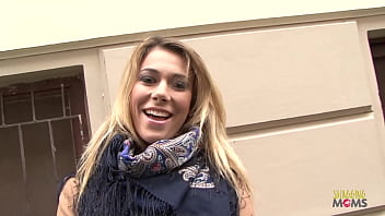 Blonde slut wants a gang bang after playing with her red sex toy