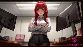 Beautiful coworker with big tits wants to make you cum at your desk ai porn