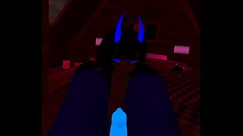 Error demon toys with her favorit umbreon Error demon toys with her favorit umbreon