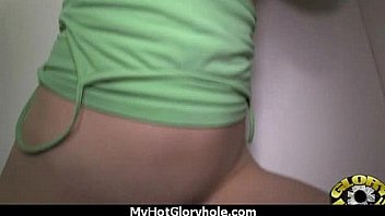 Pretty girl blowjob and facial at gloryhole 23