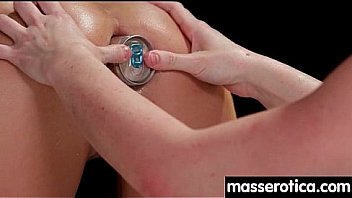 Massage therapist giving her patient some unknowing love 19