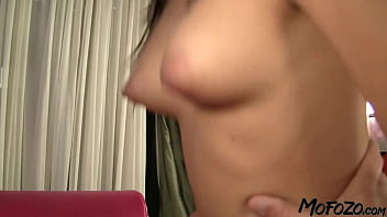 Brunette step daughter enjoys cocksucking