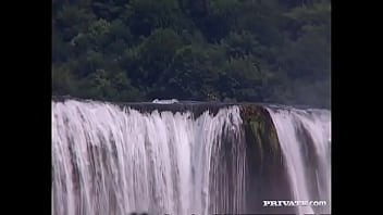 Dora venter gets to ride a fat cock while in the middle of the rapids