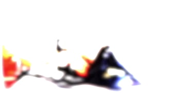 Latex doll pegging space bug on white sheets