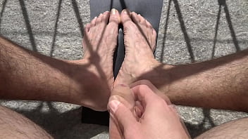 Outdoor Under The Sun Come On My Feet Big Cumshot thumbnail