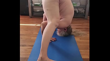 Sexy mature nude yoga