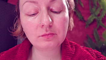 Eating jelly teddybears candies chewing mouth close up