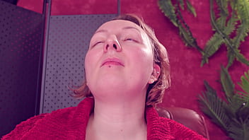 Eating jelly teddybears candies chewing mouth close up