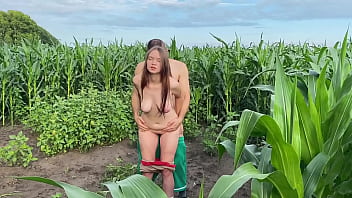 Hard roughly fucked a hot cute multiorgasmic babe in public on a corn field Hard roughly fucked a hot cute multiorgasmic babe in public on a corn field