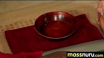 Slippery nuru massage for lucky dude 2