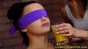 Licked lesbian pissing