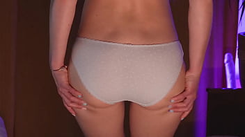 Evening tease dance & asshole flash