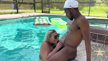 Bbc savvy g ravages pawg barbie in a sizzling private pool quickie – raw interracial chemistry explodes