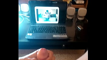 Stroking my meaty stick until it spews hot cum