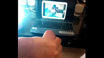 Stroking my meaty stick until it spews hot cum