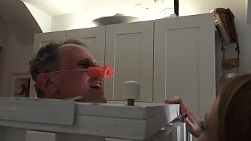 She order him to drink out the condoms of her lovers