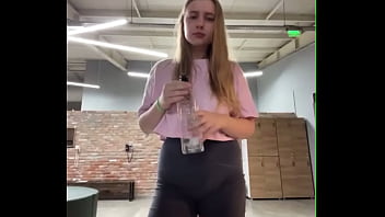 Extreme fingering in the toilet