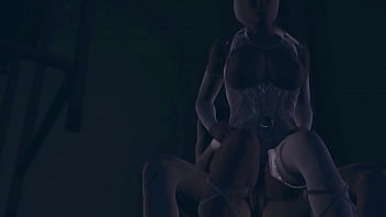 Japanese fucks black woman in abandoned building