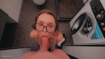 Juicy apartment manager came to inspect the apartment and fixed the pipe issue