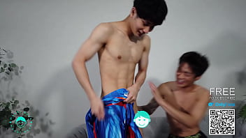 Japanese Boys Erotic Lycra Spiderman And Superman Cosplay thumbnail