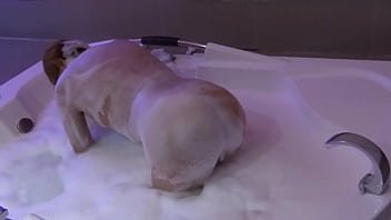 I love having sex in the jacuzzi my husband's friends know it and they please me