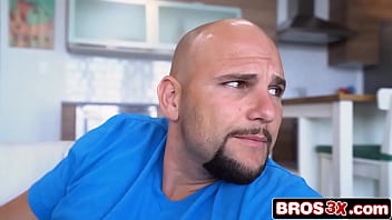 Big tits bounce as stunning stepmom rides him hard after her run