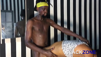 Bend her over and gave her doggy while standing