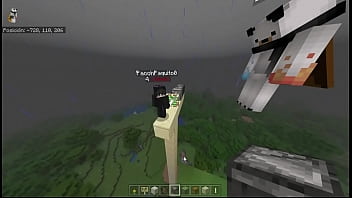 Girl having a good time with a machine