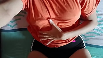 Oh neighbor finishes inside please my husband doesn't notice he screams neighbor with pleasure riding her cheating neighbor