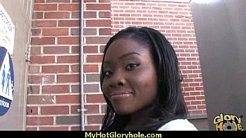 Sexy hot ebony interracial blowjob 7
