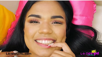 Amazing brunette model naked close up